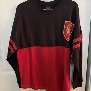 NEW Harry Potter Gryffindor Long Sleeve Spirit Jersey Universal Studios Size Med
